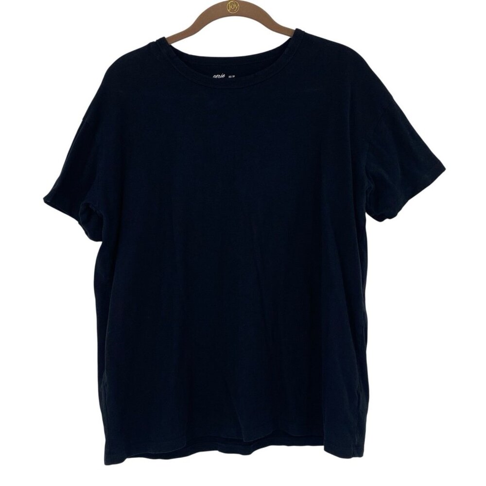 aerie Women's Short Sleeve Crewneck Tee in Black